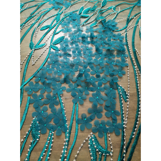 3D Tulle embroidery