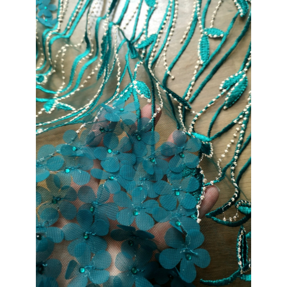 3D Tulle embroidery