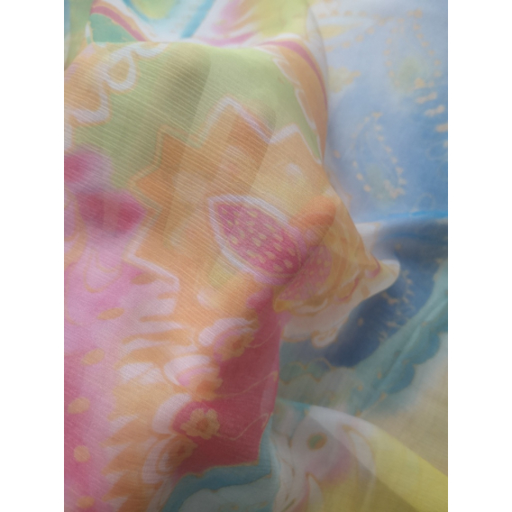 Silk Crepe Chiffon Digital print